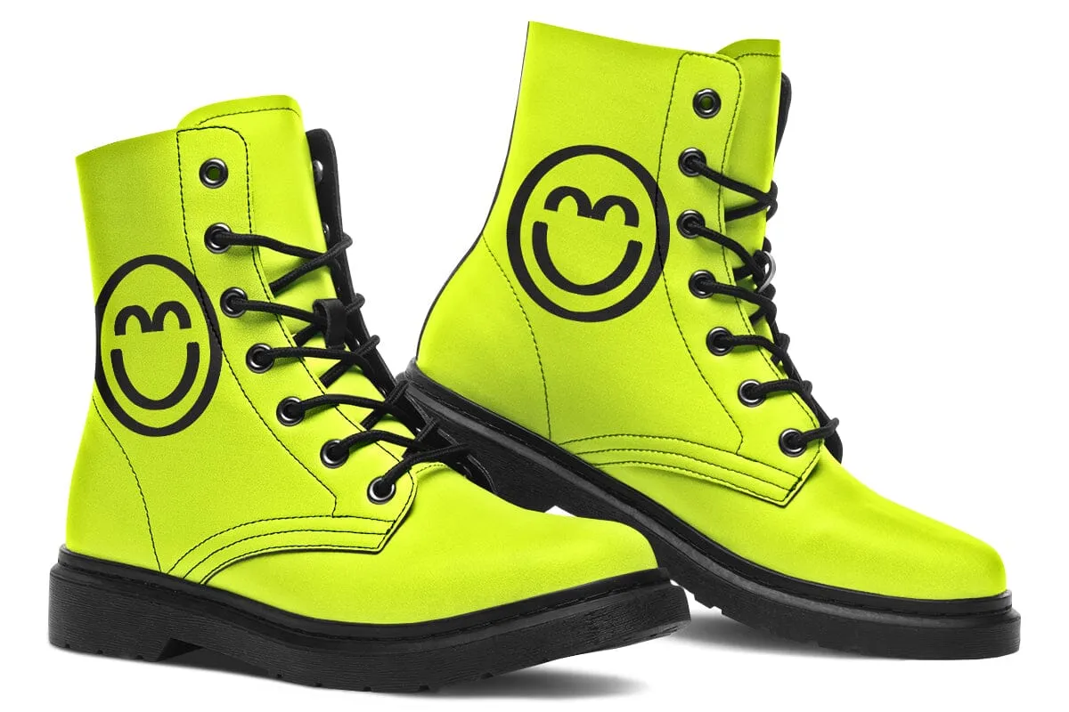2025 Smile Logo Combat Boots