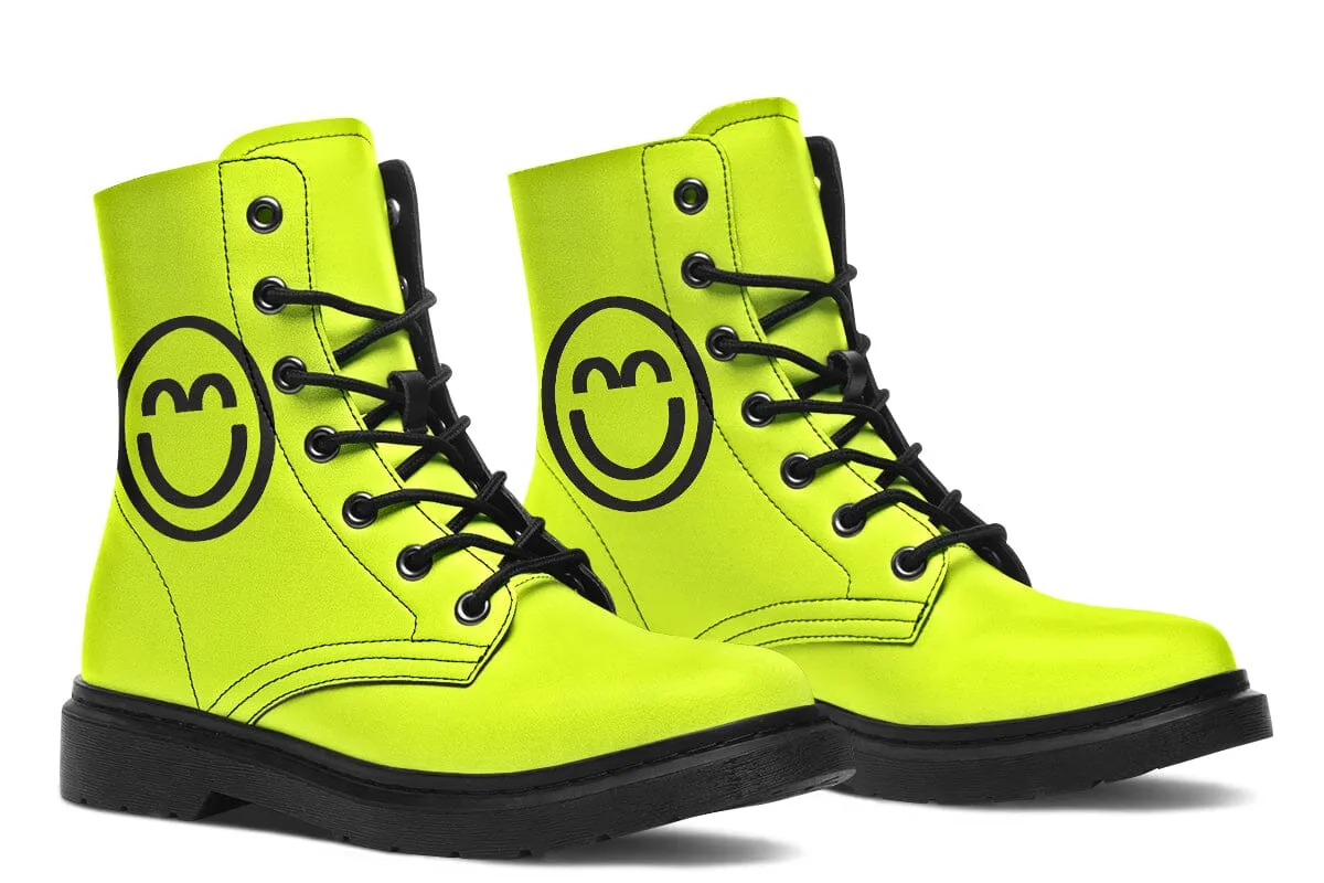 2025 Smile Logo Combat Boots