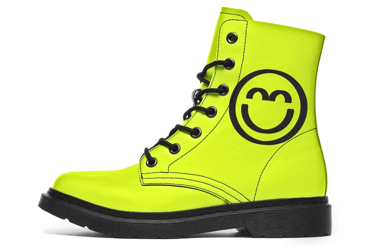 2025 Smile Logo Combat Boots