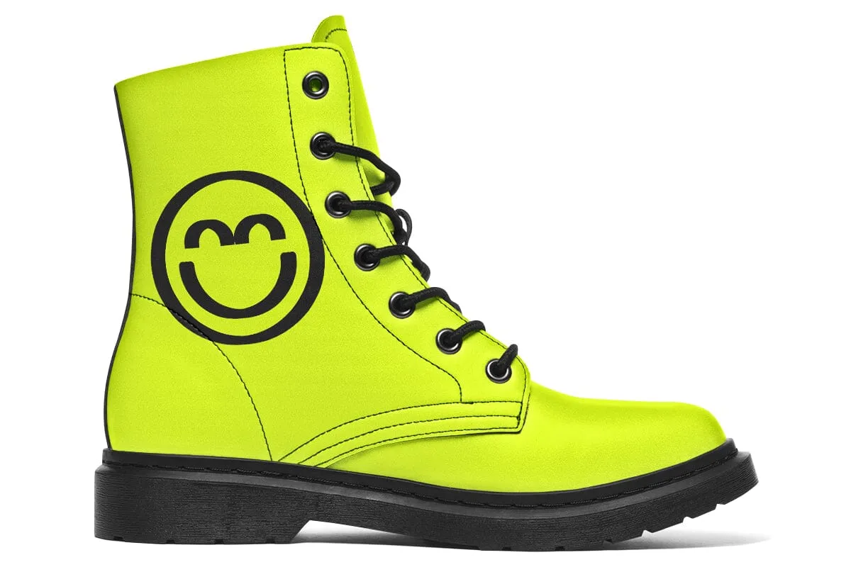2025 Smile Logo Combat Boots