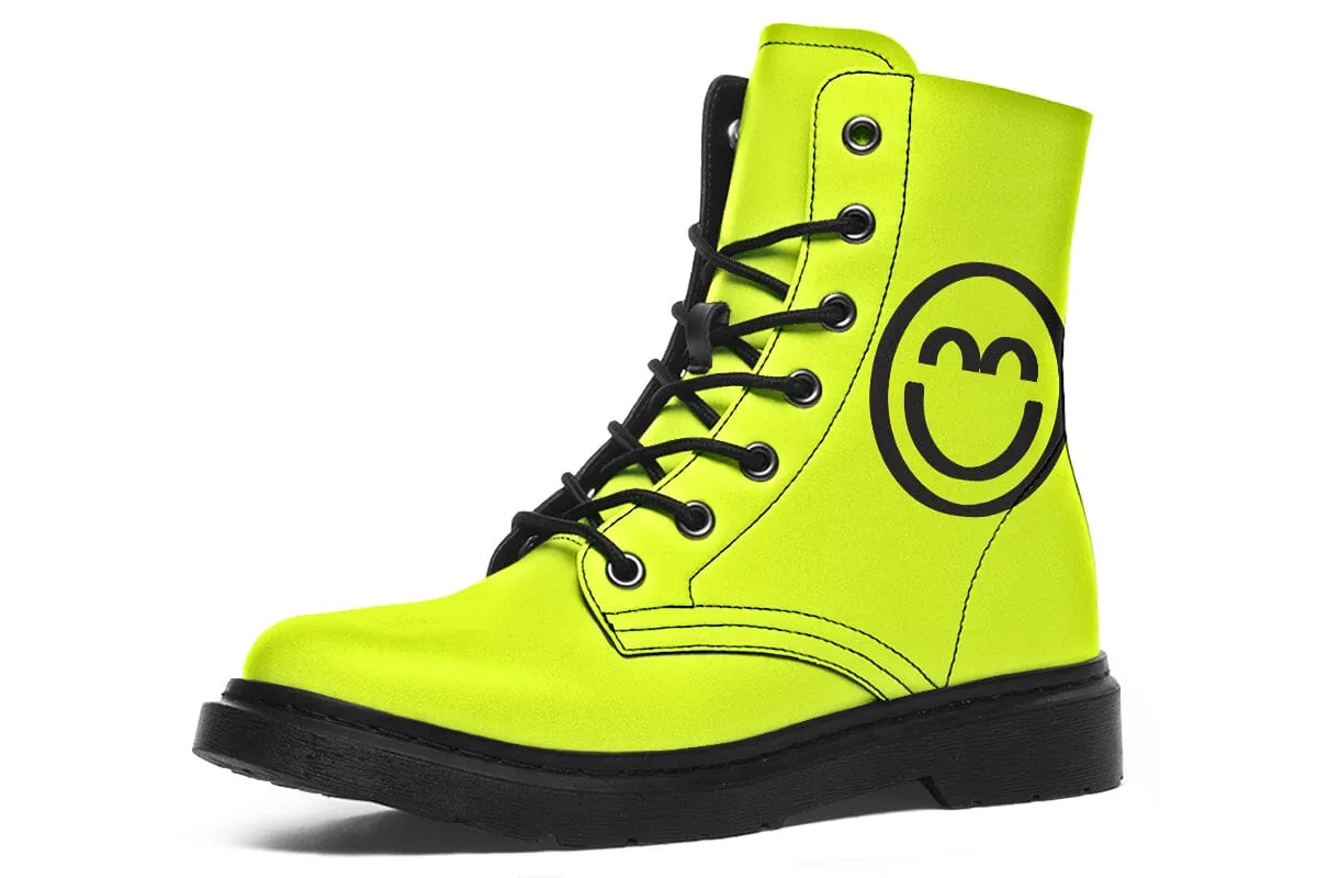 2025 Smile Logo Combat Boots