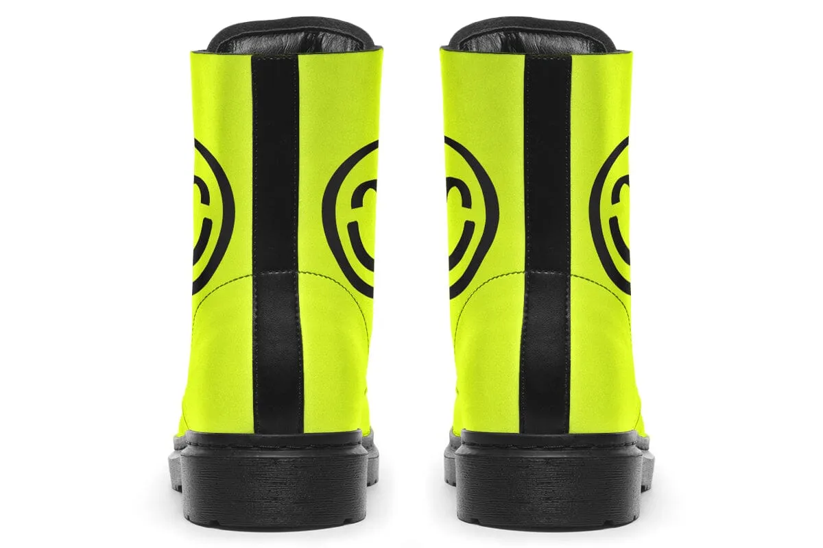 2025 Smile Logo Combat Boots