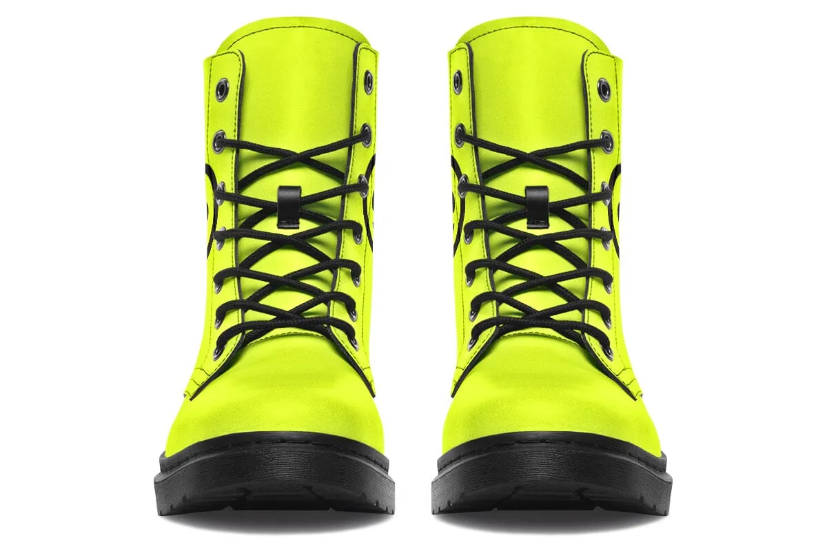 2025 Smile Logo Combat Boots