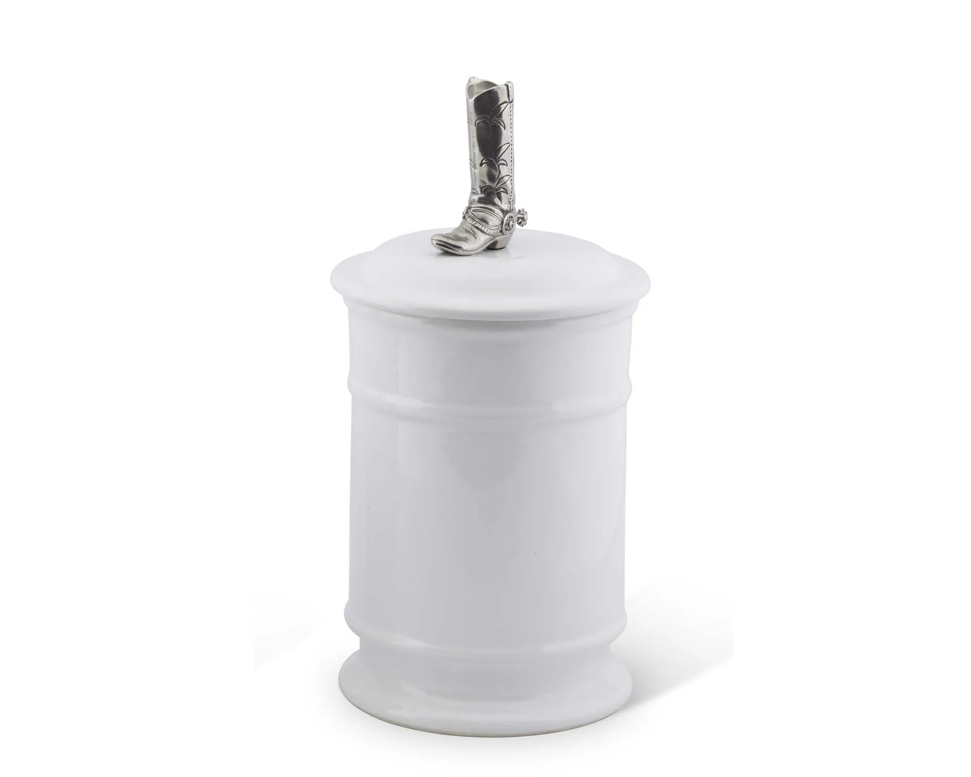 Cowboy Boot Stoneware Canister- Tall