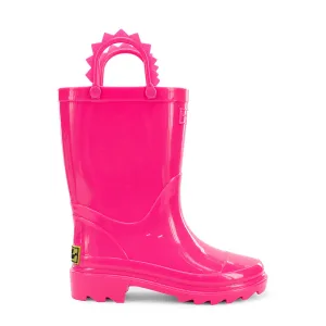 Girl's Neon Pink Rain Boots 24129235P