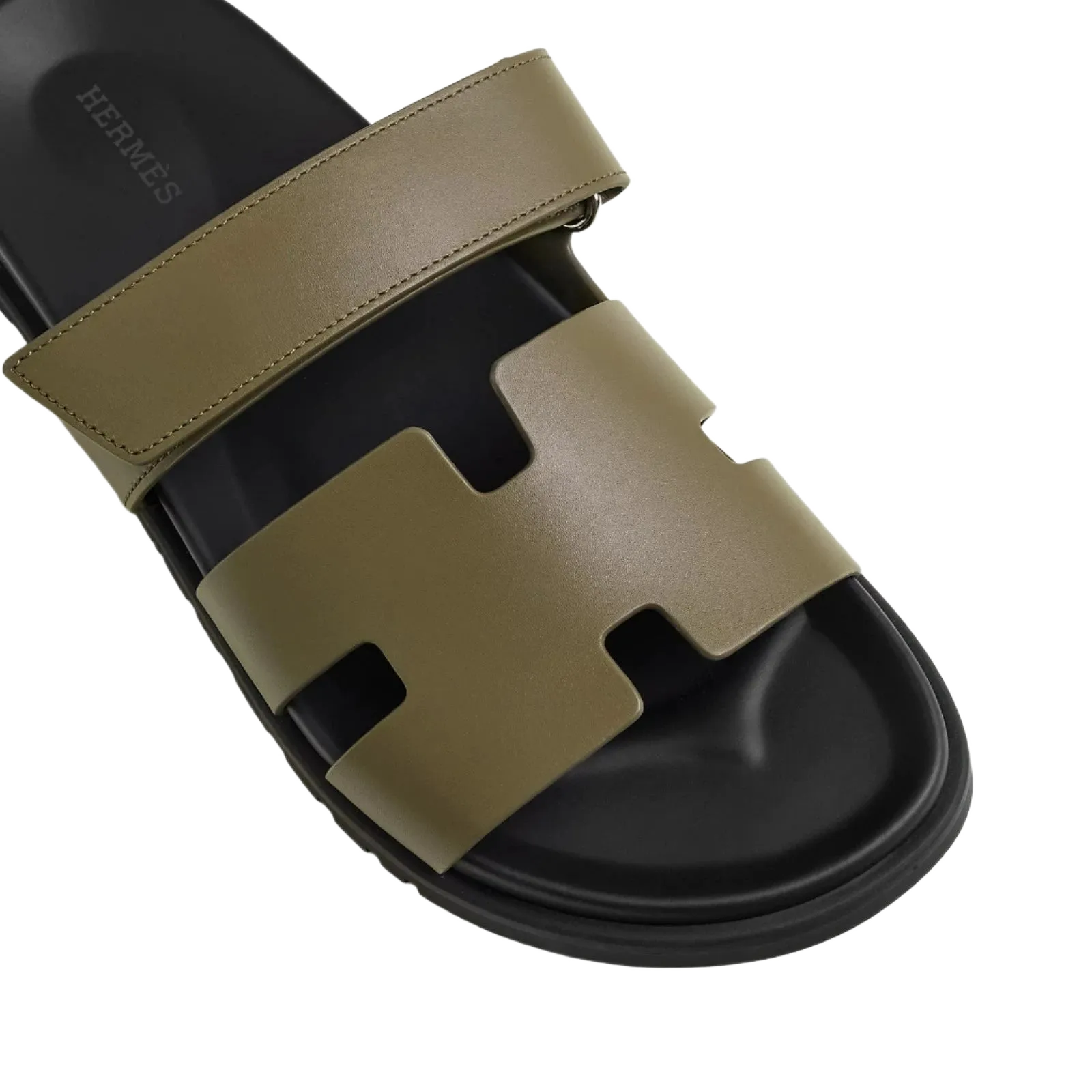 Hermes Chypre Sandals "Green Toundra"