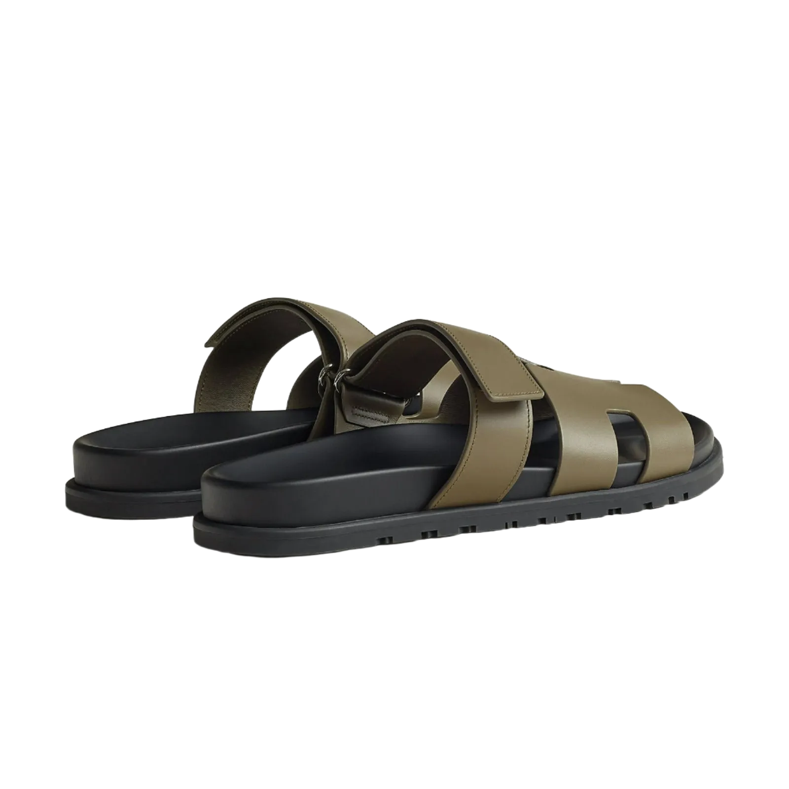Hermes Chypre Sandals "Green Toundra"