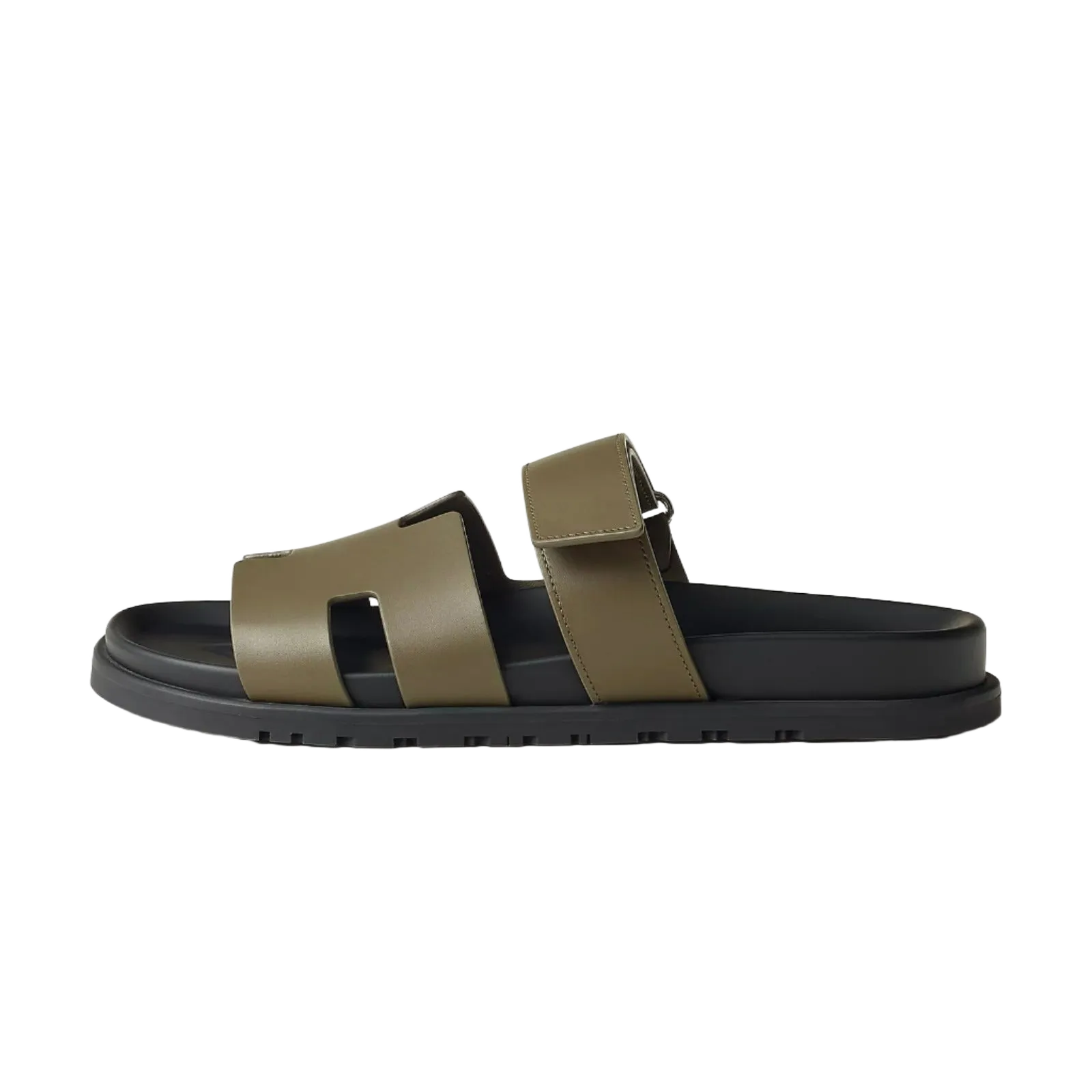 Hermes Chypre Sandals "Green Toundra"