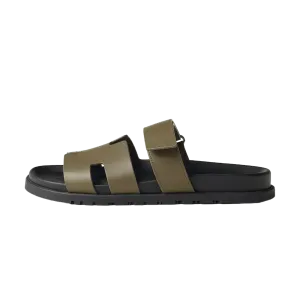 Hermes Chypre Sandals "Green Toundra"