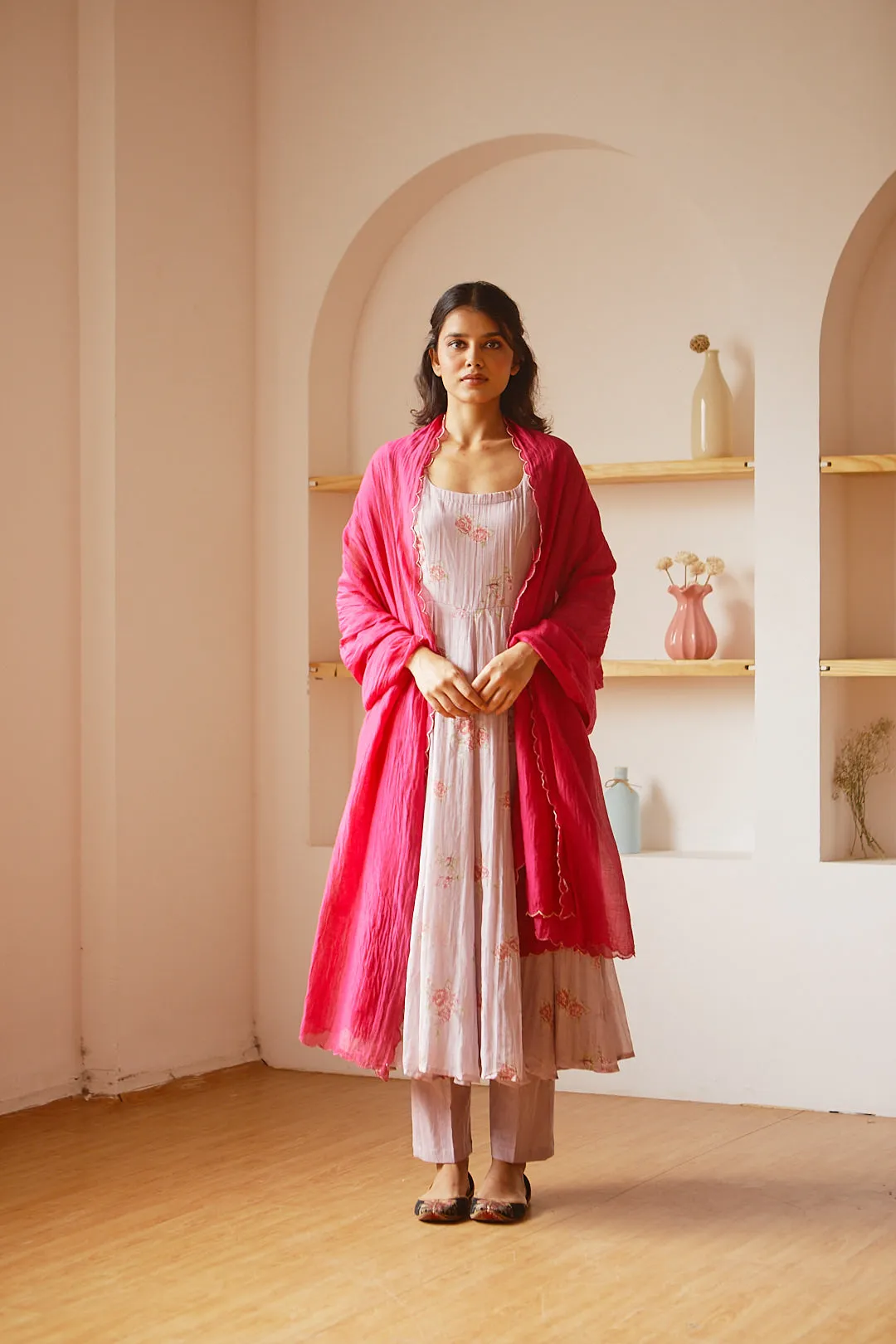 LIGHT MAUVE ANARKALI SET