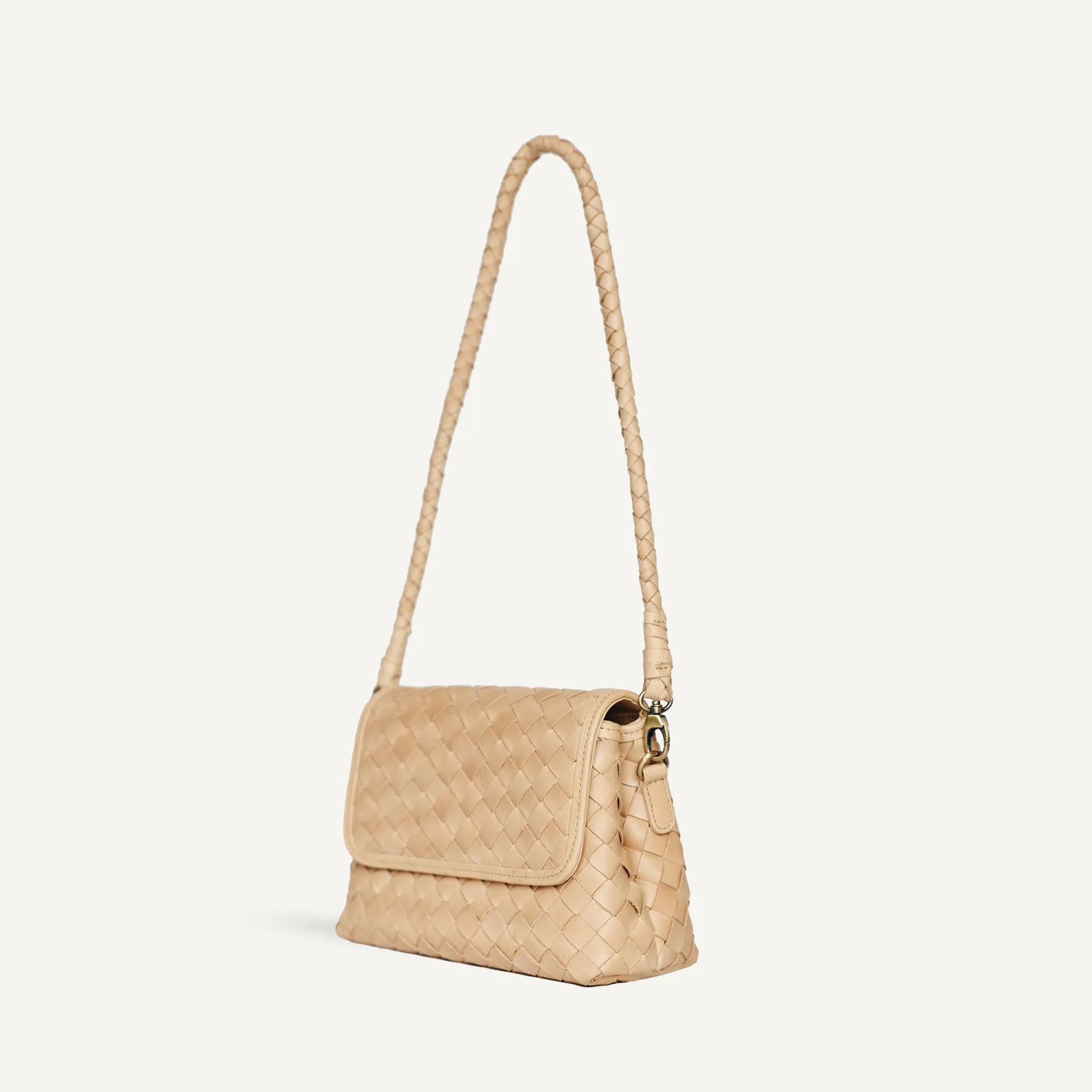 Mini Madeleine Handbag in Caramel