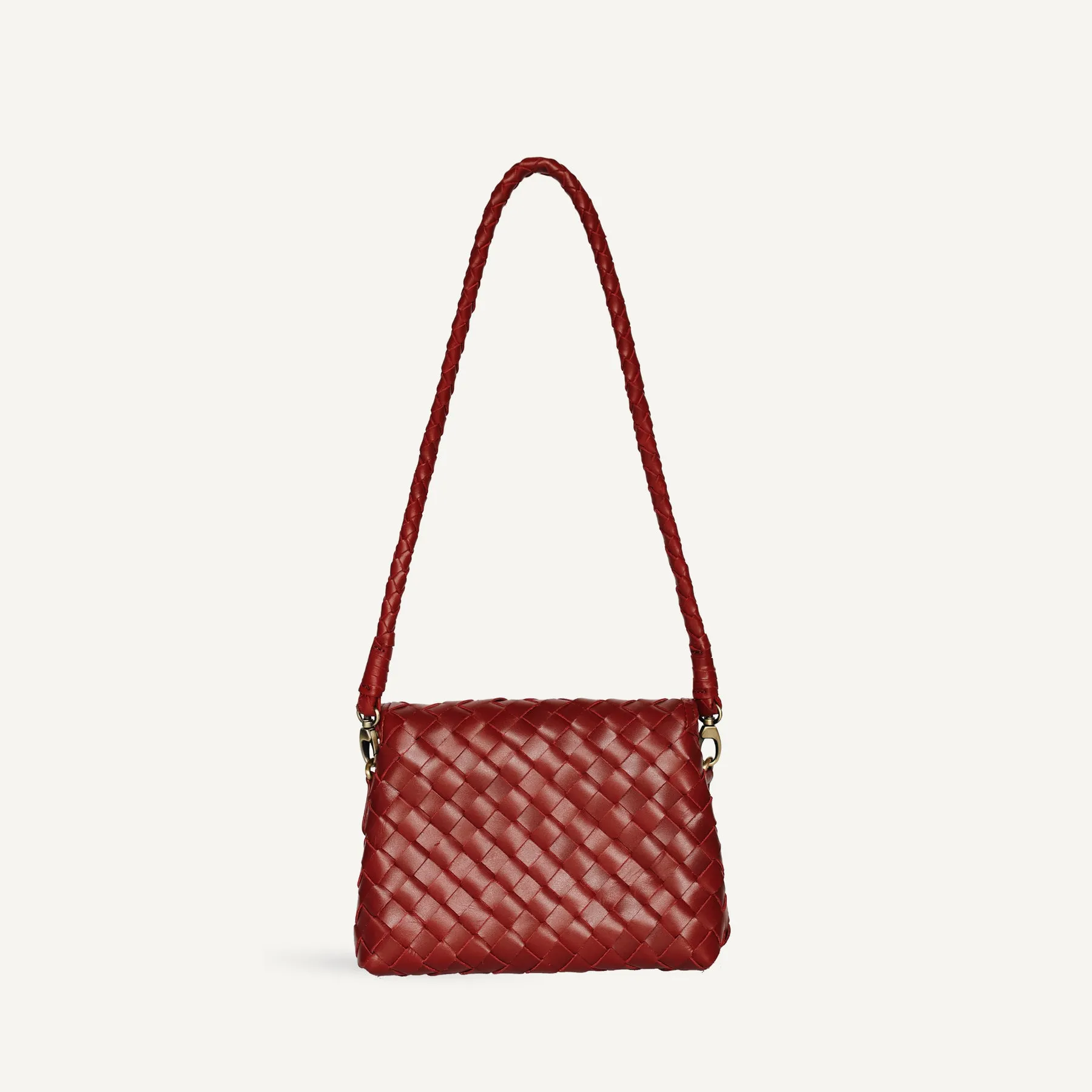 Mini Madeleine Handbag in Rouge