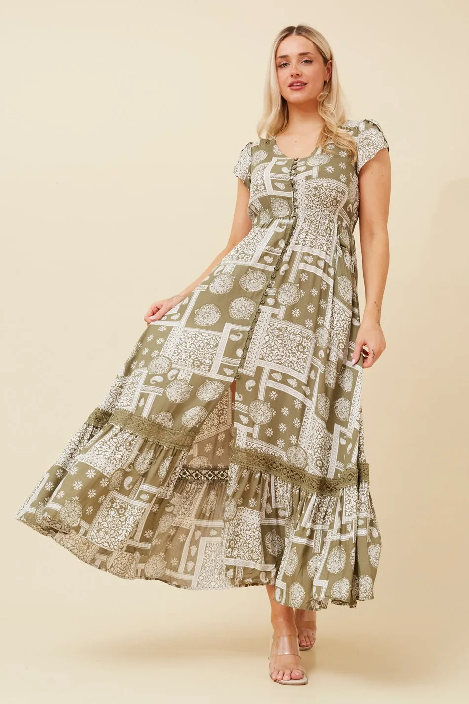 MOROCCO PATHWORK PRINT DRESS