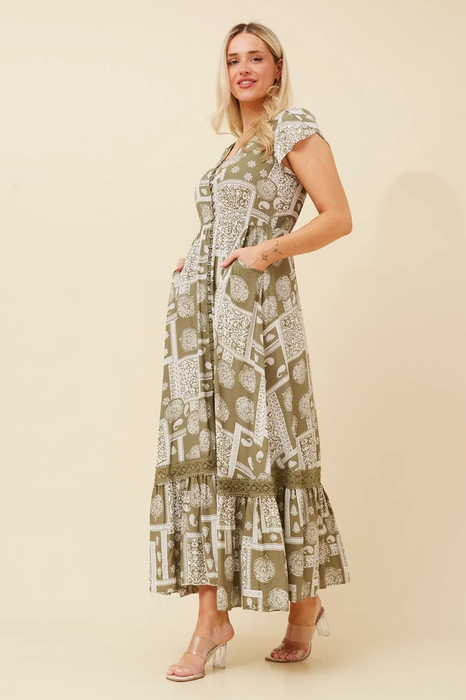 MOROCCO PATHWORK PRINT DRESS