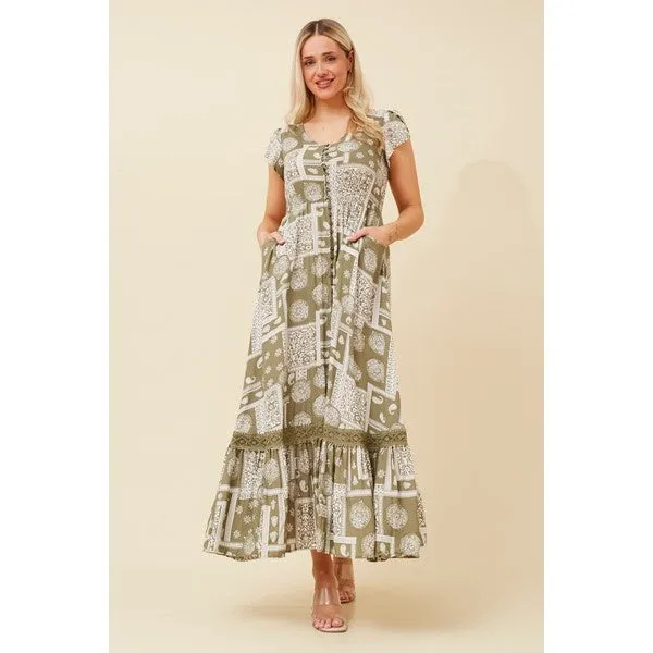 MOROCCO PATHWORK PRINT DRESS