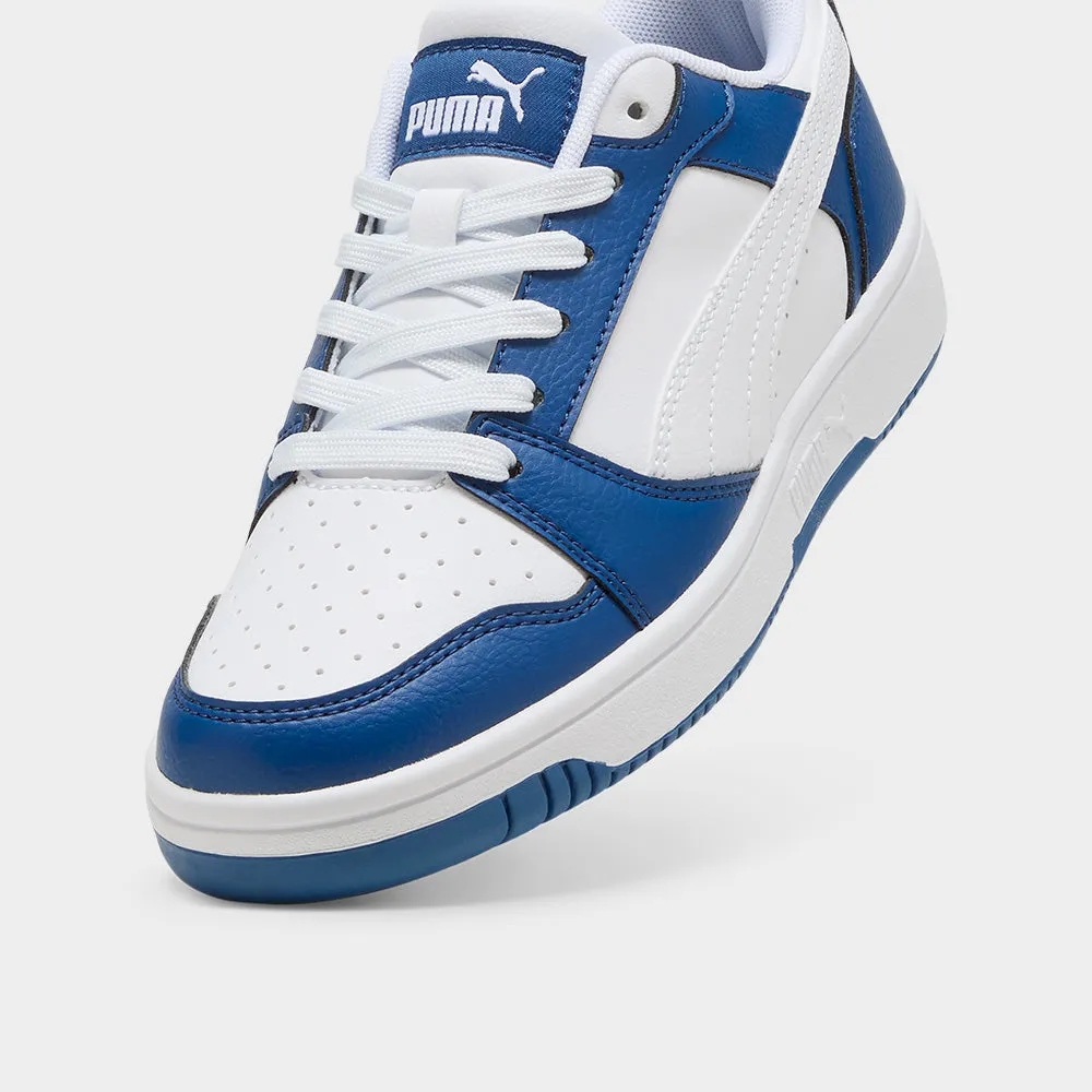 Puma Youth Rebound V6 Lo Jr Sneaker Blue/white _ 183444 _ Blue