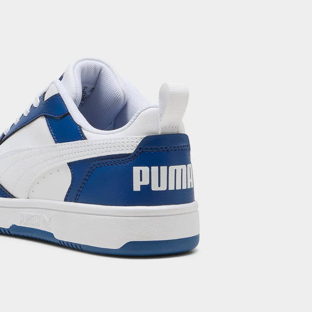 Puma Youth Rebound V6 Lo Jr Sneaker Blue/white _ 183444 _ Blue