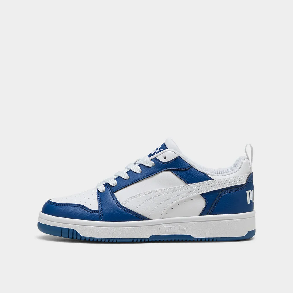 Puma Youth Rebound V6 Lo Jr Sneaker Blue/white _ 183444 _ Blue