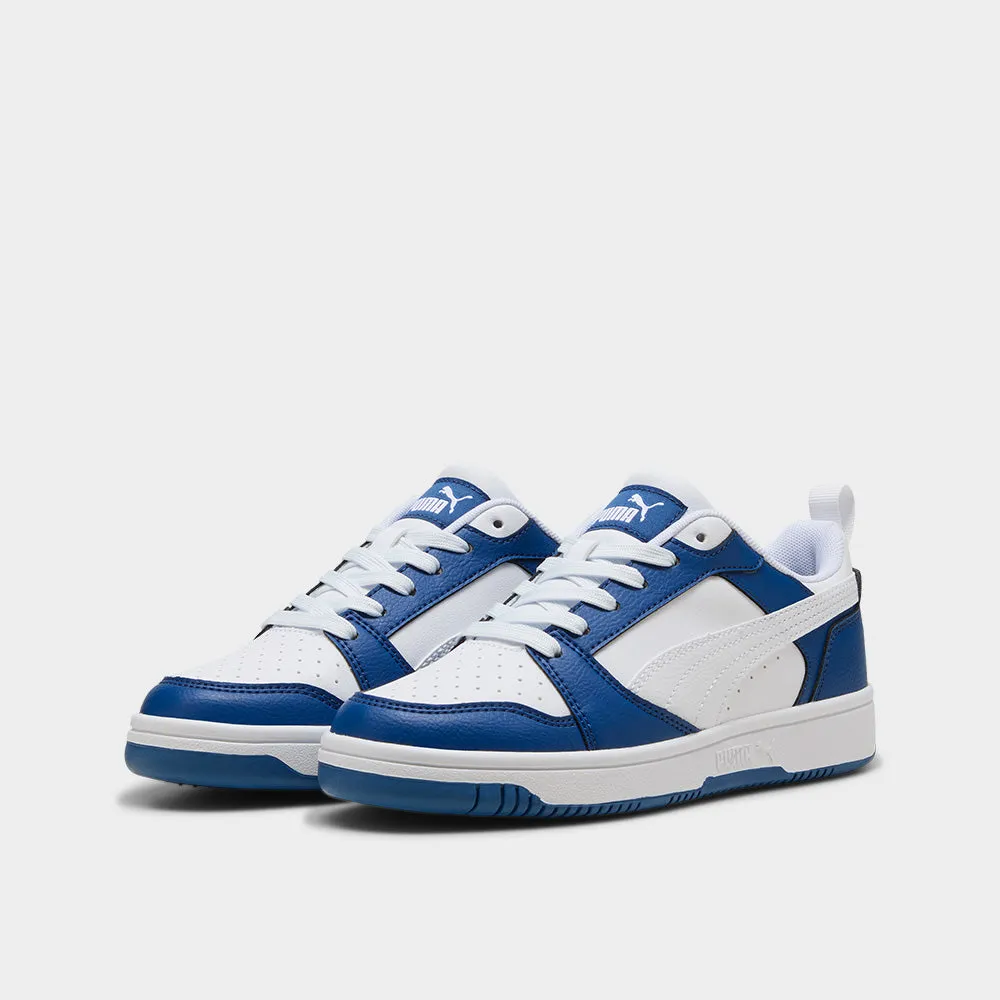 Puma Youth Rebound V6 Lo Jr Sneaker Blue/white _ 183444 _ Blue