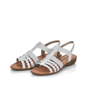 Remonte Ice Shimmer Elasticated T-Bar Open Toe Sandal