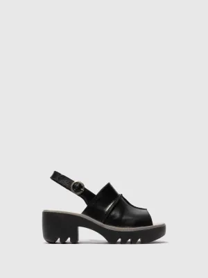 Sling-Back Sandals TUPI495FLY BLACK