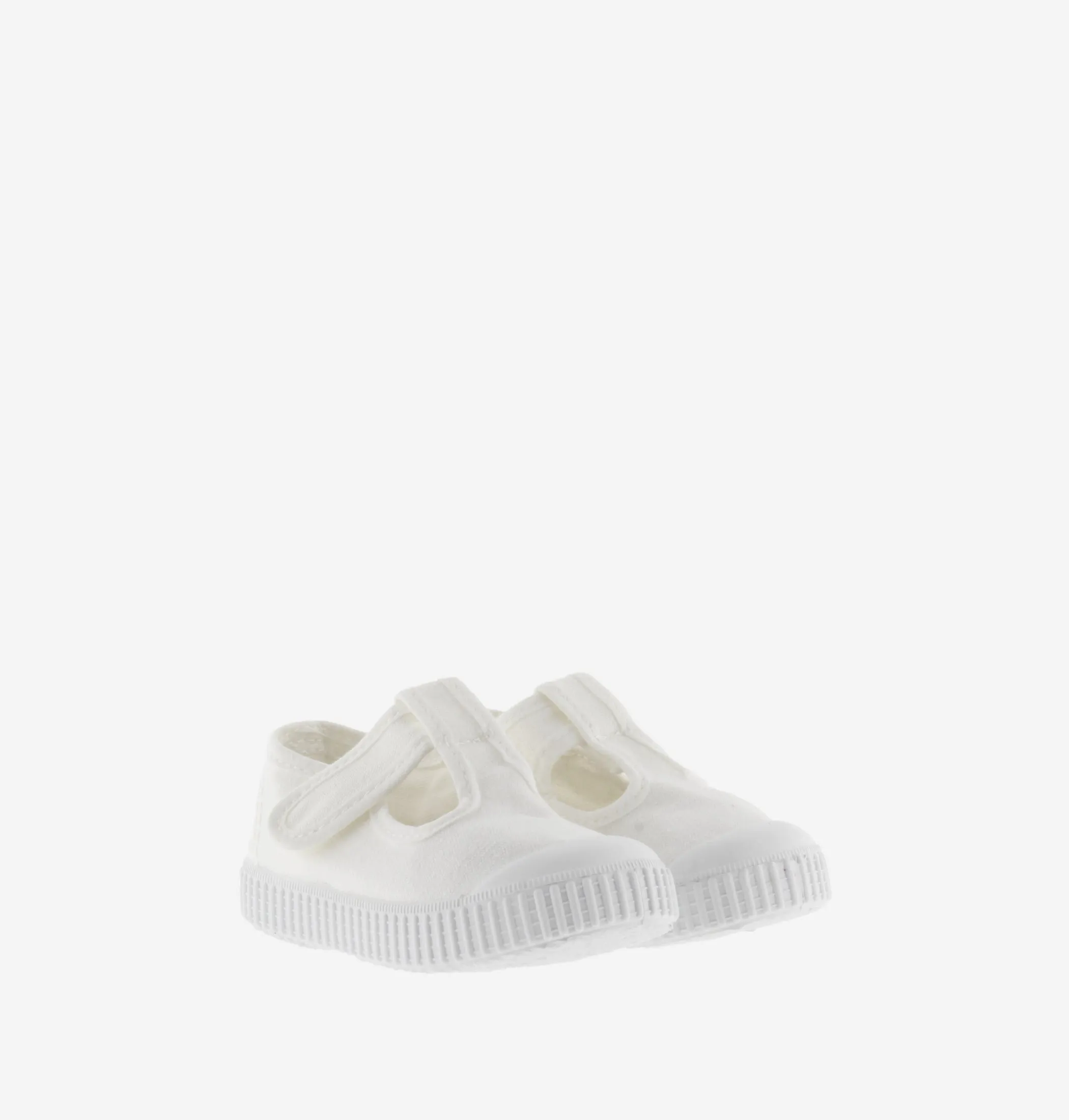 T-Straps Canvas Shoe, Blanco/White (Pre-Order