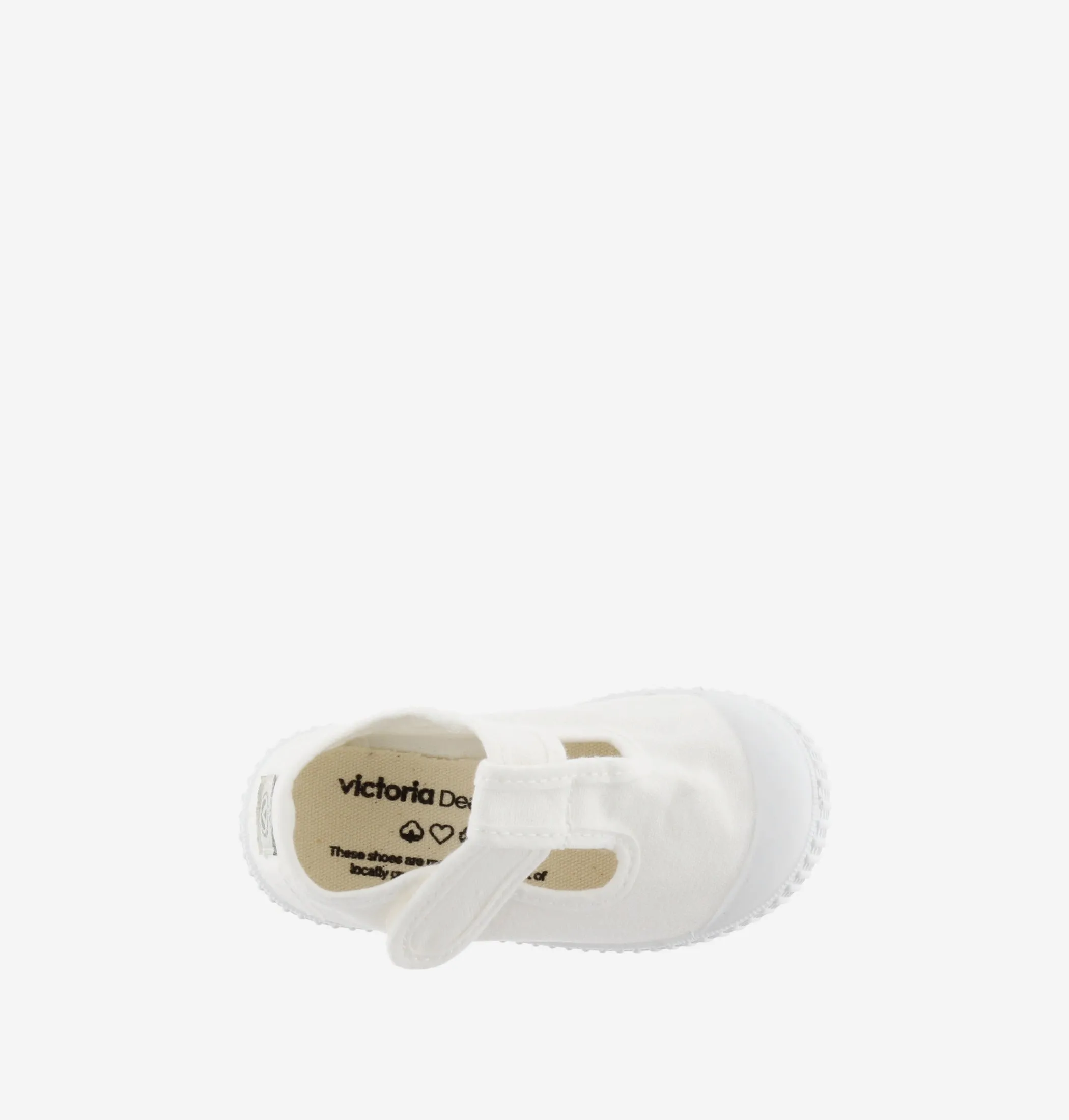 T-Straps Canvas Shoe, Blanco/White (Pre-Order