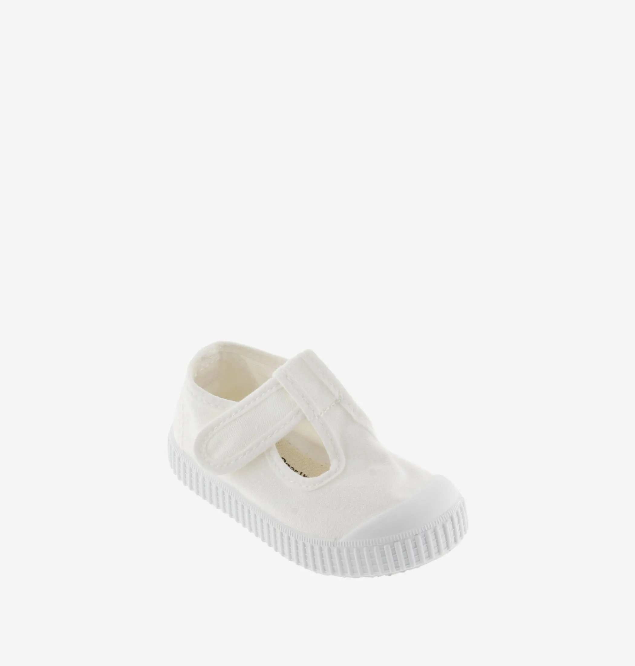 T-Straps Canvas Shoe, Blanco/White (Pre-Order