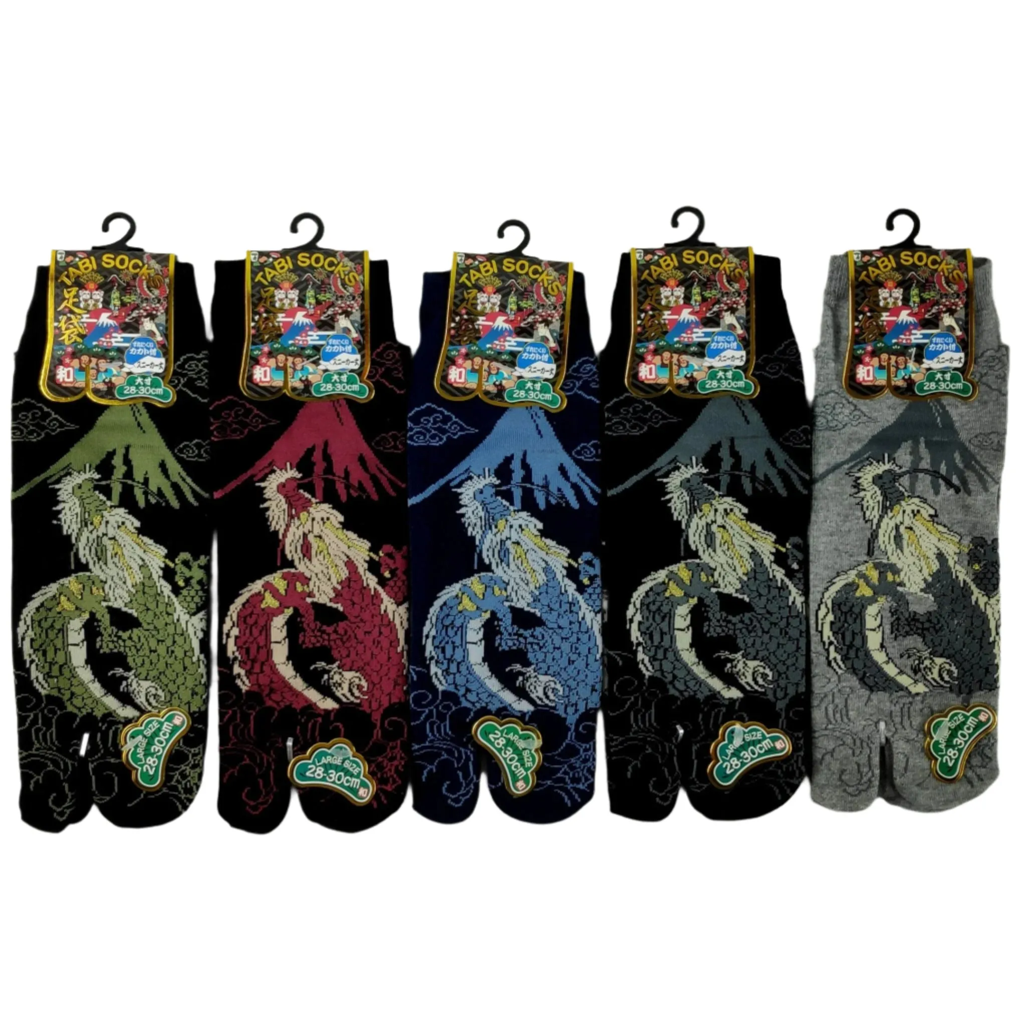Tabi Socks - Dragon and Mount Fuji