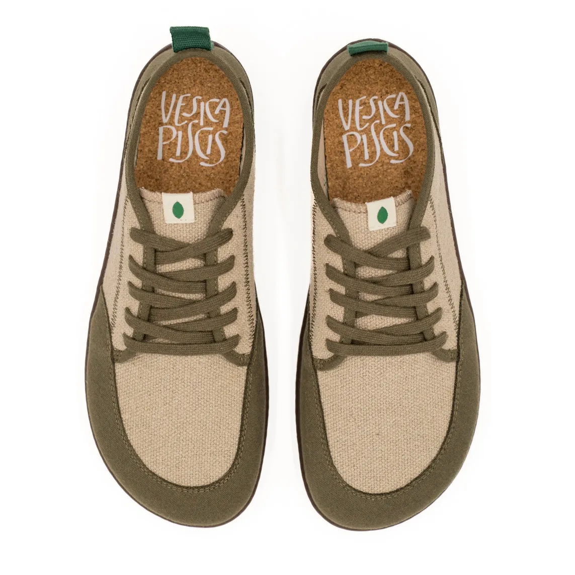 Vegan barefoot khaki-linen TON018